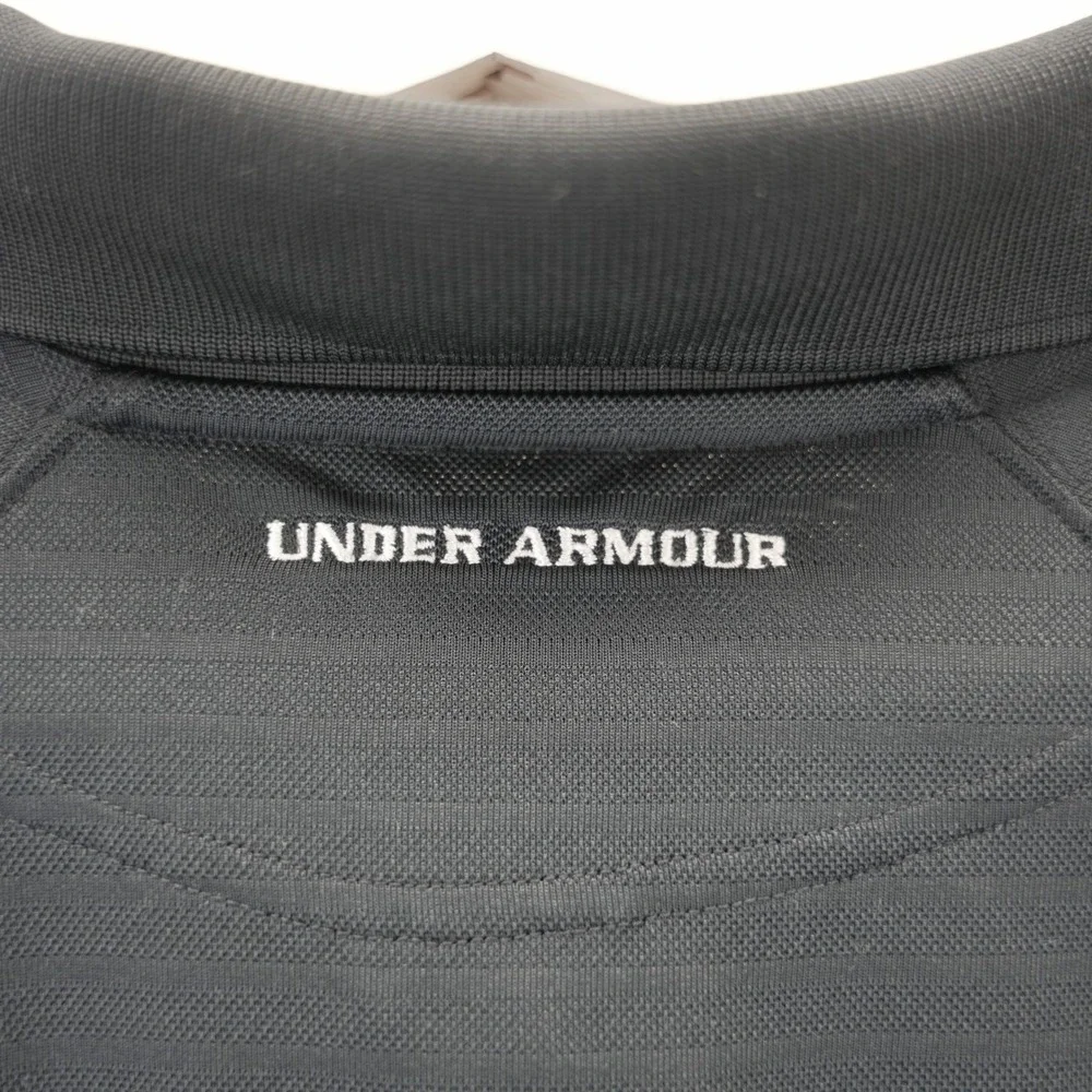 Under Armour‎ Mens XXL Black Troon North Golf Polo Shirt Short Sleeve